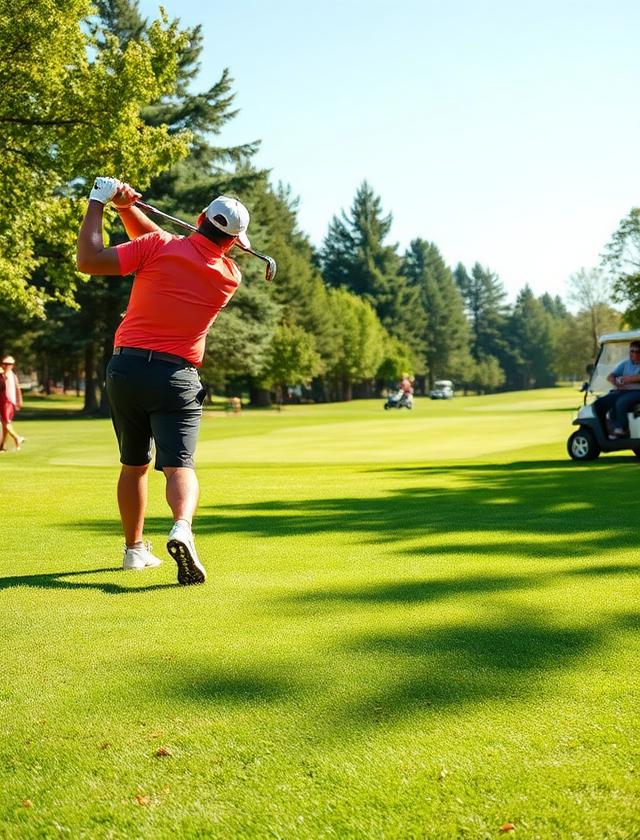 Golfer at the NextStep Atlanta charity golf outing