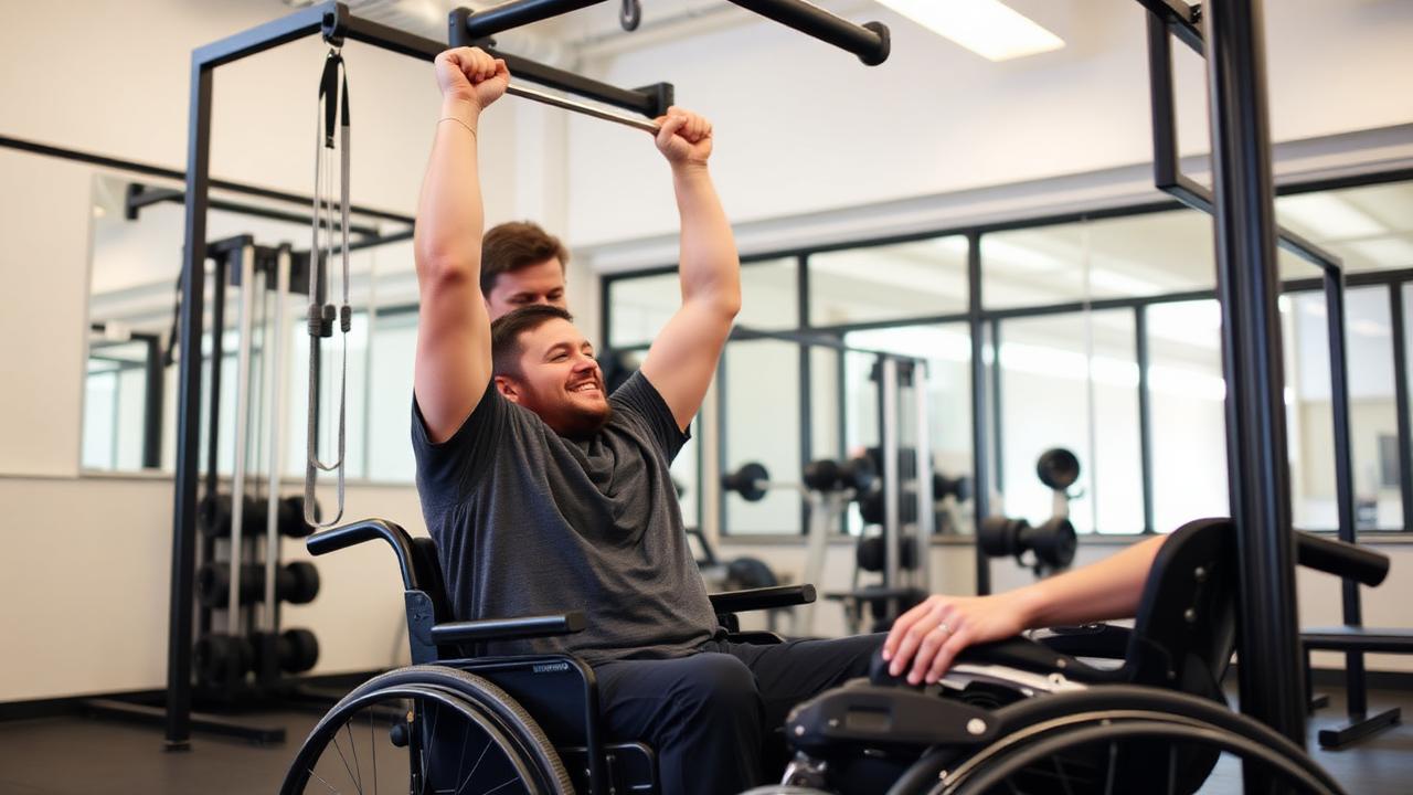 Adaptive recovery training session at NextStep Atlanta